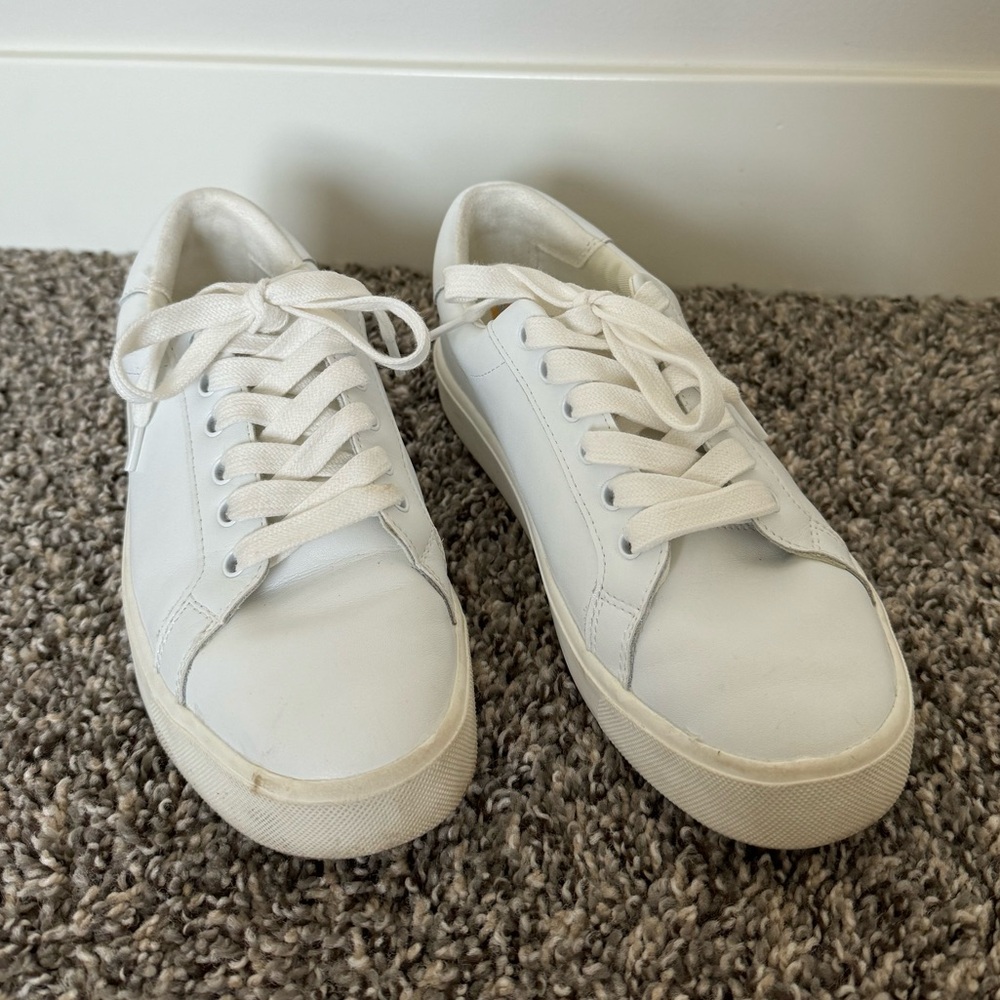 Sam Edelman White Low Top Sneakers